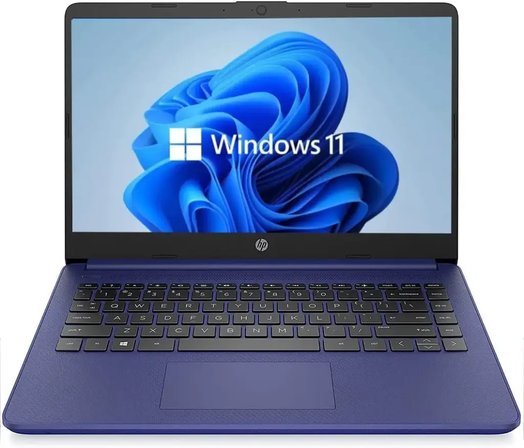 HP 14" HD Laptop - AMD Athlon 7120 - 4GB RAM - 128GB UFS - Win11 - Blue